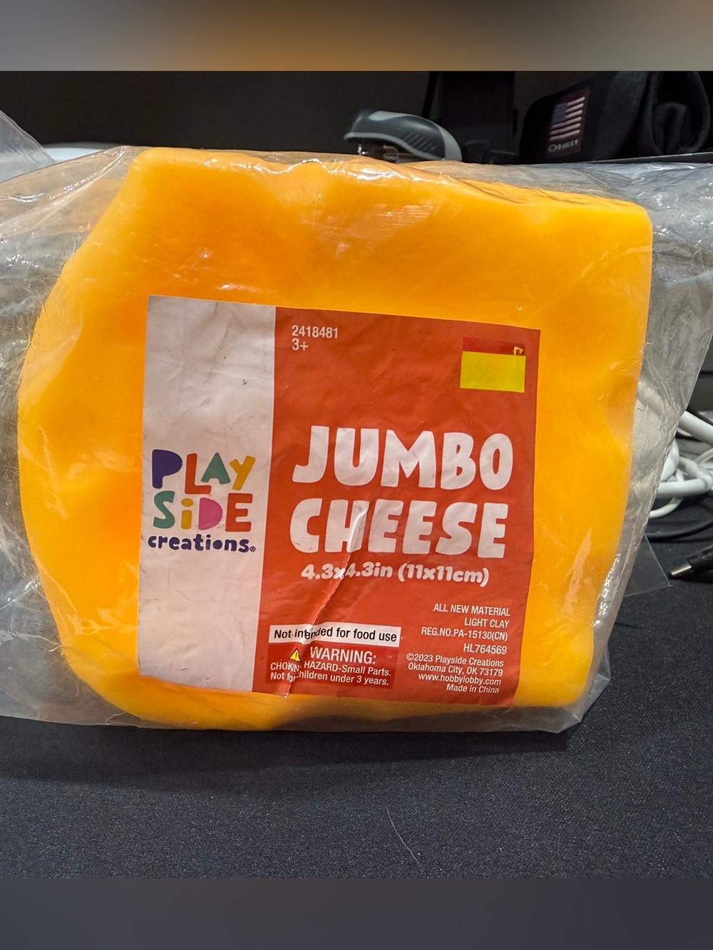 Jumbo Cheese Kids Clay - Yellow